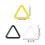 30Pcs Triangular Stitching Markers Clip Metal-color mix 4