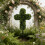 Realistic Looking Religious Crossing Planter Stake Ideal For 4