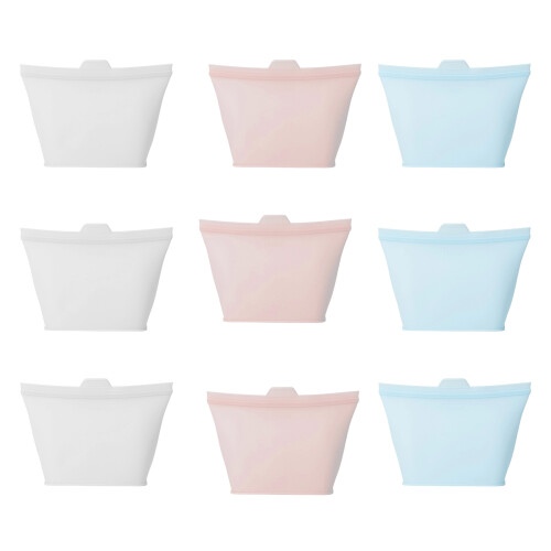 Leakproof Silicone Storage Pouches With Tight Seal-3 3 1