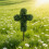 Realistic Looking Religious Crossing Planter Stake Ideal For 5