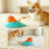 Funny Cats Feeder Toy Foraging Teasing Pedal Interactive Toy for 6