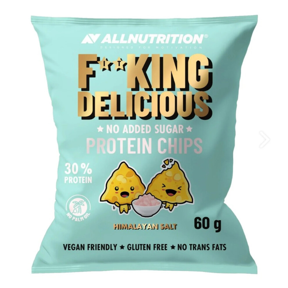 Fitking Delicious Protein Chips, Himalayan Salt - 60 grams