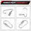 with combination padlock 3 digits numbers padlock carabiners silver 7