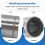 LM20UU 20mm Inside Dia Linear Motion  Bush Bearing Bushing Silver 5
