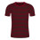Men's short-sleeved striped sailor-style crew neck basic-Red L 6
