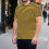 Men's short-sleeved striped sailor-style crew neck basic-Red XL 4