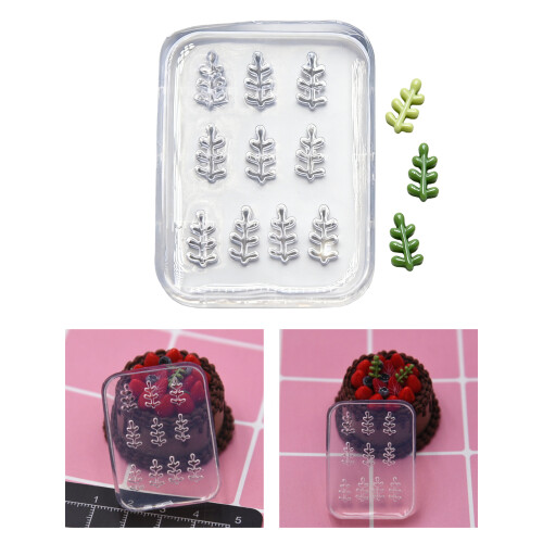 Nails Art Silicone Mold Small Leaf Shape Manicure Training Tool 1