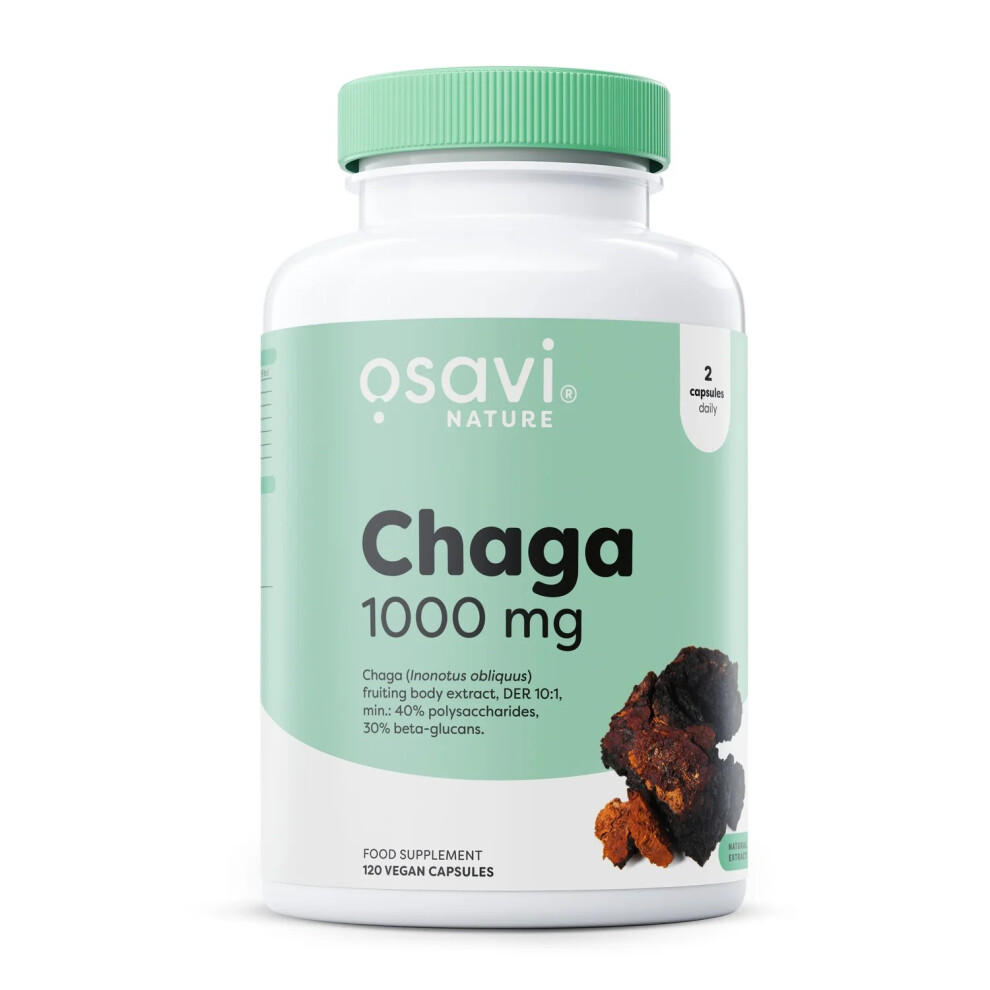 Chaga, 1000mg - 120 vegan caps
