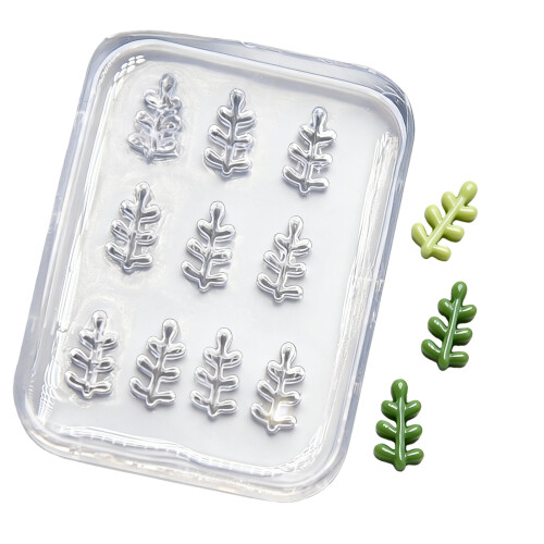 Nails Art Silicone Mold Small Leaf Shape Manicure Training Tool