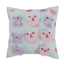 Stylish Board Game Themed Furry Pillow Thick Filling Cushion For