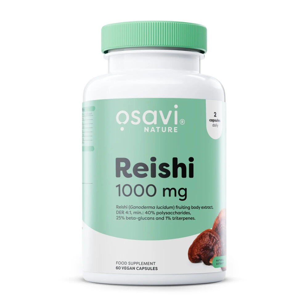Reishi, 1000 mg - 60 vegan caps