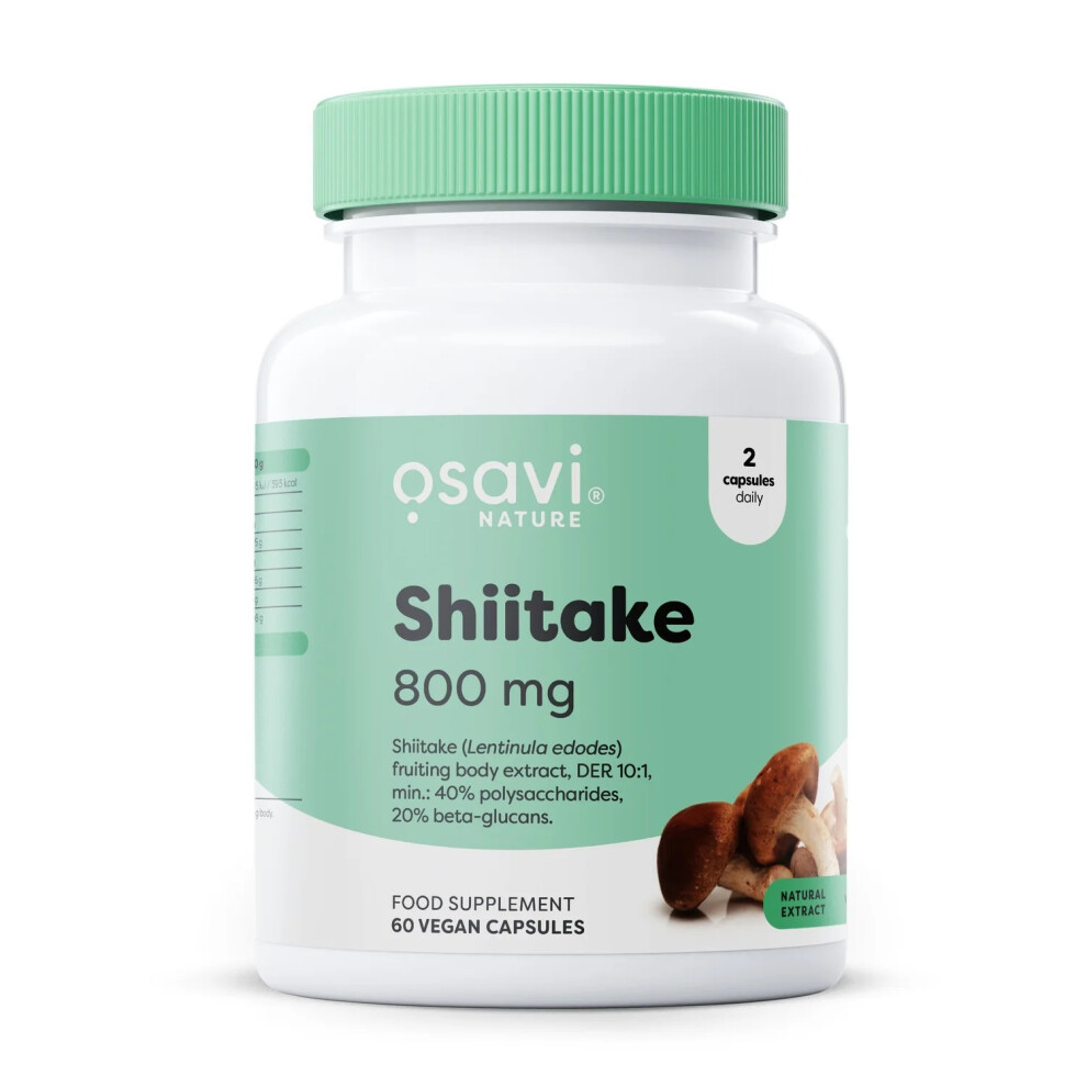 Osavi Shiitake 800mg - 60 vegan caps - Image 4