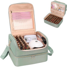 Nail Polish Organizer & Nail Lamp Case Manicure Tools Carrying Case Storage Bag