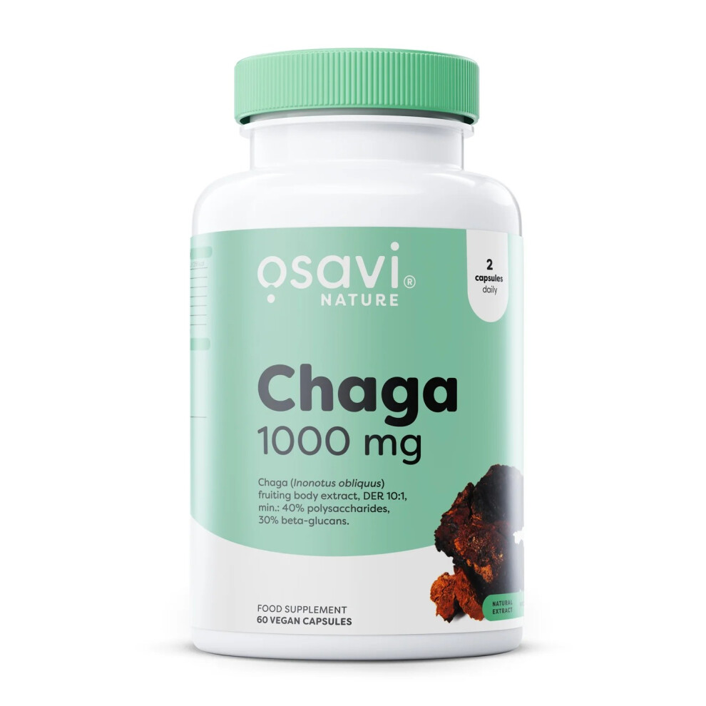 Chaga, 1000mg - 60 vegan caps