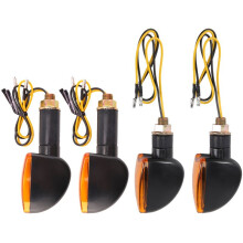 Universel 12 V Moto Clignotant Lumière De L'Indicateur Avant Arrière Clignotant Lumière Halogène Clignotant Flash Vélo Lampe Pour