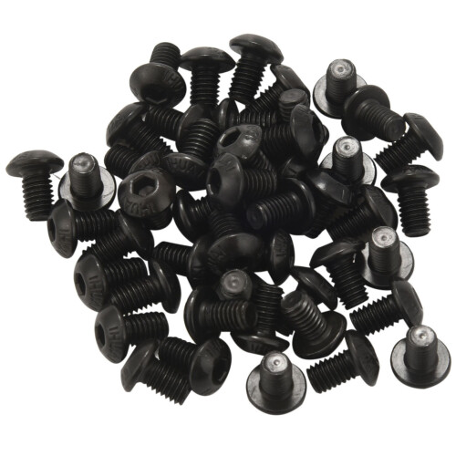 M5x8mm Button  Hex Socket Cap Screw Bolt Black 50 pcs