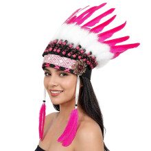 Soft Cloth Traditional Headwear Decorative Accent-Rose Red