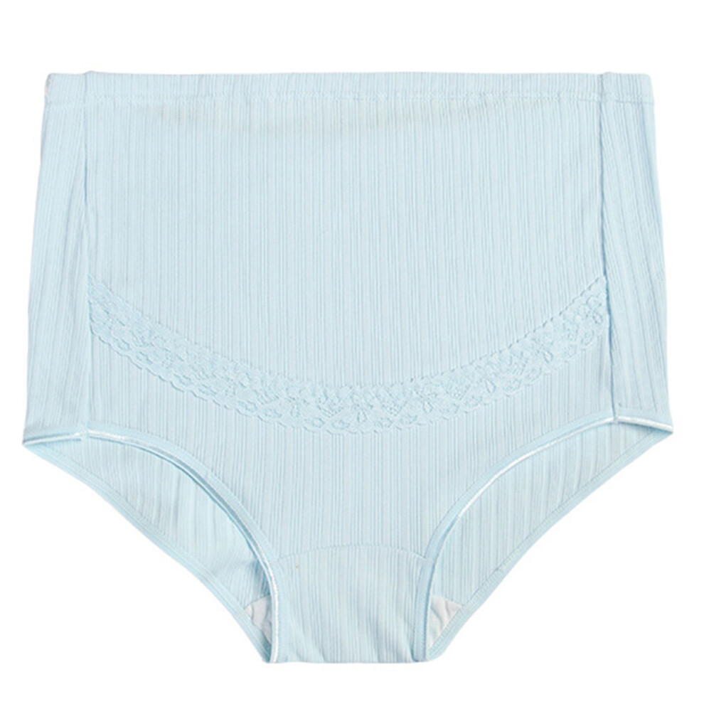 Blue Adjustable Waistband Maternity Underpants Cotton Blend- 4XL