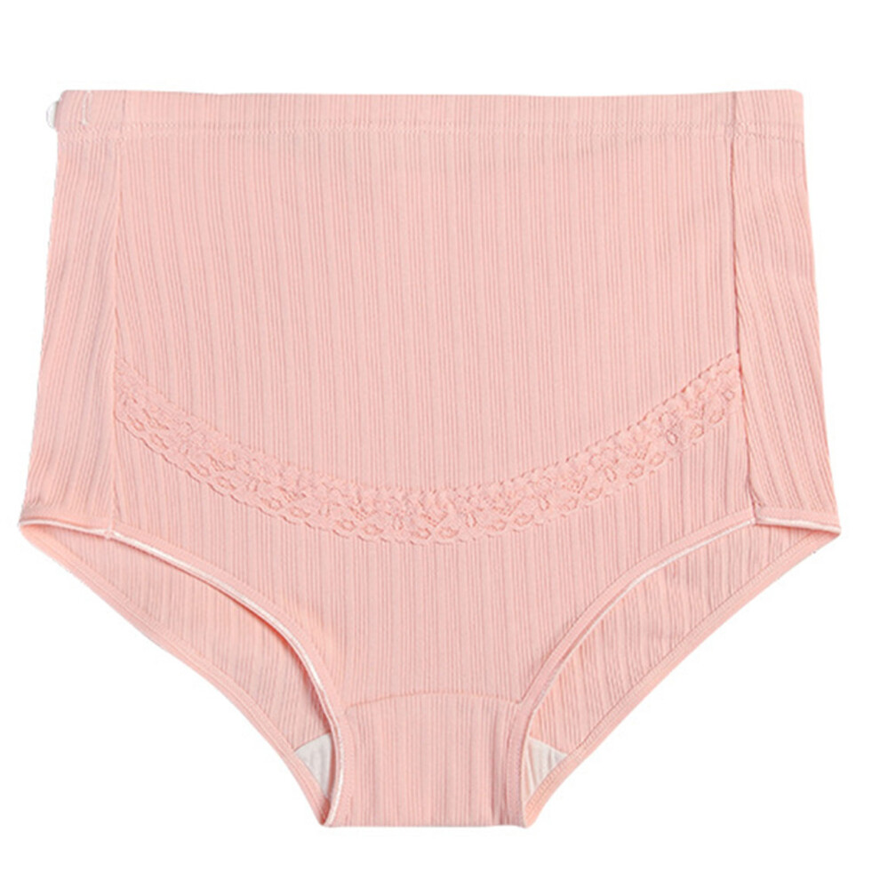 Large Size Maternity Underwear High Rise Design Gentle-Pink M