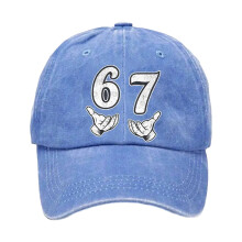 Fashion Sporty Baseball Cap Sun Hat Cotton-light blue