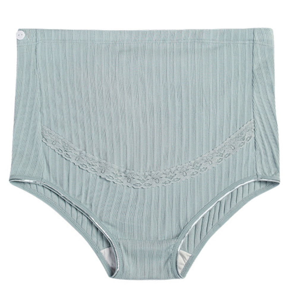 Customizable Maternity Panties High Waist Style-Green 3XL