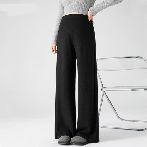 Transitional Maternity to Postpartum Wide Leg Pants-Black 4XL 1