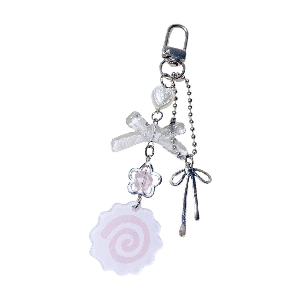 Versatile Fish Plate Keychain Charm For Mobile-Keychain Pink 7709000669141