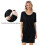 Quick Feeding Access Nursing Dress Short Sleeves-Dark Blue M 7