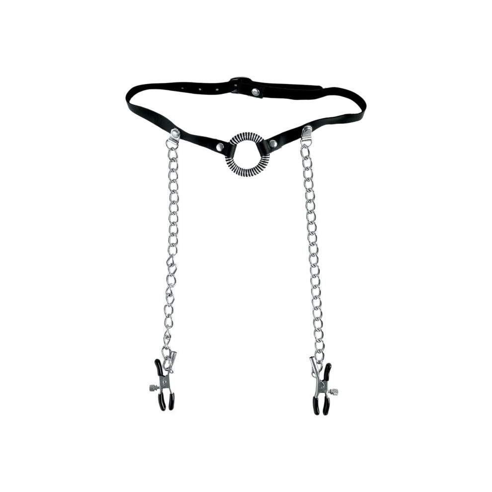 Pipedream Fetish Fantasy O-Ring Gag & Nipple Clamps