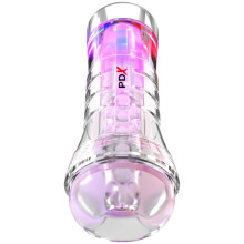 PDX ELITE - VIEWTUBE XXL LED TRANSPARENT STROKER 27,3 CM