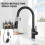 Kitchen Tap Monobloc Single Lever Sink Mixer Tap with Pull Out Sprayer 3