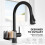 Kitchen Tap Monobloc Single Lever Sink Mixer Tap with Pull Out Sprayer 9