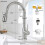 Kitchen Tap Monobloc Single Lever Sink Mixer Tap with Pull Out Sprayer 7