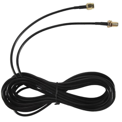 5m černý prodlužovací kabel s konektorem Wifi antény RP-SMA samec-samice_M 1