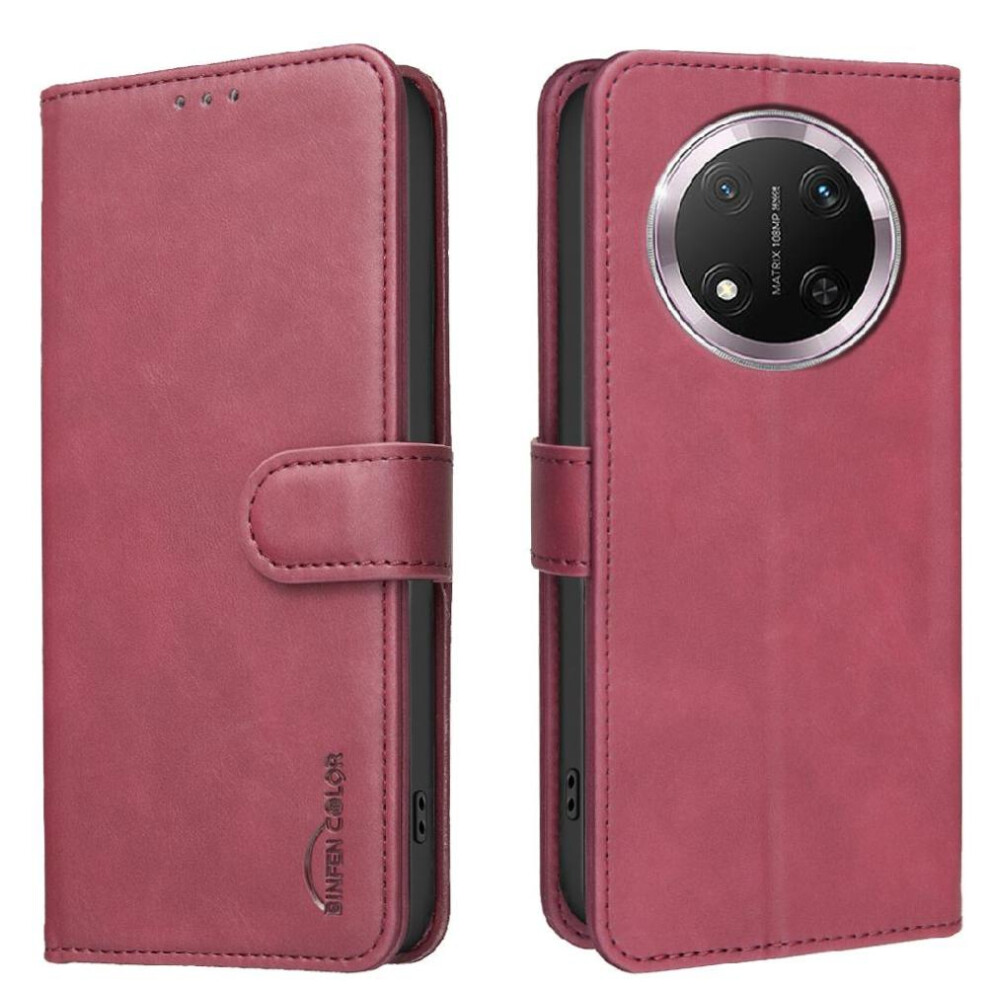Photos - Case Wallet For Honor Magic 7 Lite- Kickstand, RFID Blocking, 3 Card Slots, Shockproof TPU, Magnetic All Round Shockproof
