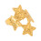 Fashionable Star Open Ring with Adjustable Design-JDR0311111 1