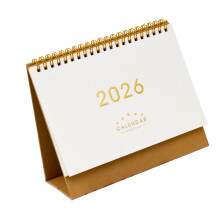 2026 Monthly Desktop Desk Calendar Daily Schedule- white M