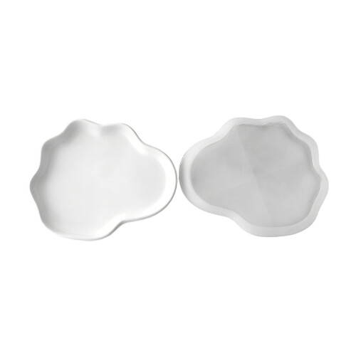 Silicone Cloud Shape Storage Tray Mold with Wavy Edges-flowers
