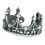 Practical Crown Open Ring Vintage Style Adjustable Size Alloy 1