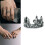 Practical Crown Open Ring Vintage Style Adjustable Size Alloy 2