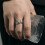 Conception d'ouverture de bague de couronne artistique avec 5