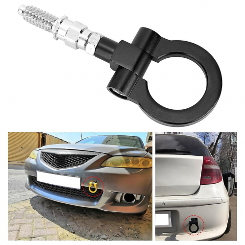 Γάντζος ρυμούλκησης συμβατός με E46 E36 με μαύρο φινίρισμα CNC-H H_M 2