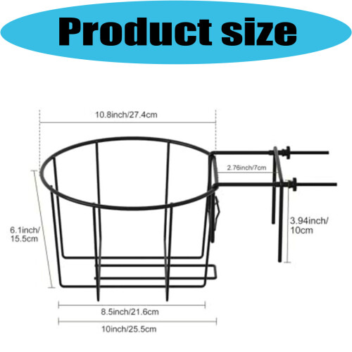 3pcs Heavy Duty Adjustable Wall Mount Planter Holder Enhances 2
