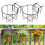 Weather Resistant Garden Hanging Basket Holders Support Frame 5