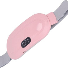 Pernă de încălzire menstruală, pernă de încălzire USB cu 4 viteze pentru durere (roz) XIA