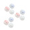 9Pcs Marble Pattern Small Rouge Containers Handy Cosmetics Sub Jars 1