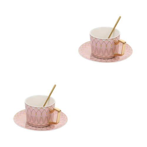 2Ensembles Service Tasses À Café En Rose Pour Maison 1