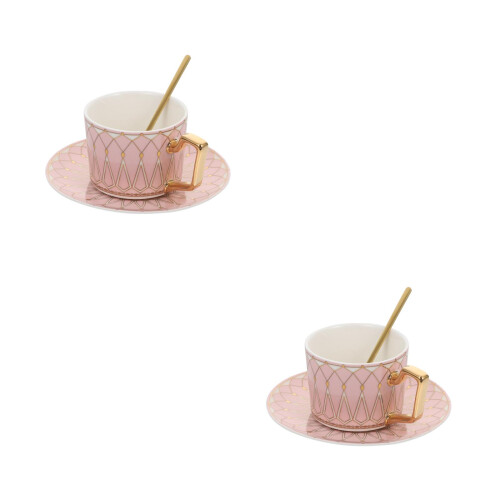 2Ensembles Service Tasses À Café En Rose Pour Maison 2