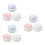 9Pcs Marble Pattern Small Rouge Containers Handy Cosmetics Sub Jars 11