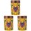 3Pcs Yellow Ceramic Tea-Leaf Canister Sealing Tea Storage Holder 2